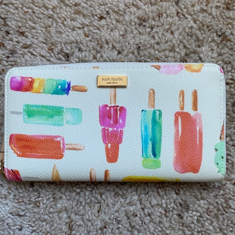 Unused Kate Spade Zip Around Ice Cream Wallet